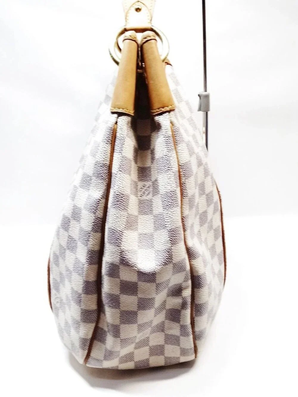 Authentic Louis Vuitton Galliera GM Damier Azur Hobo Shoulder Bag Large LV Tote - Picture 4 of 16